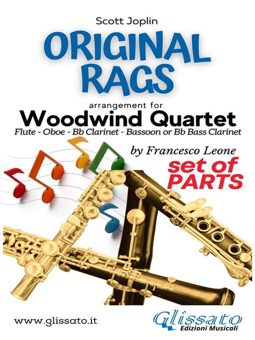Cover image for Woodwind Quartet sheet music--Original Rags (parts)